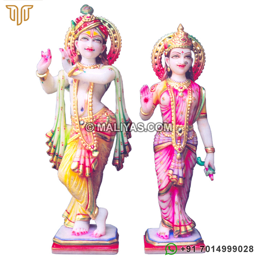 krishna idol, Marble Radha krishna idol for temple, Marble Radha