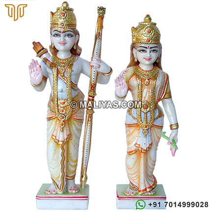 Beautiful pair of Ram and Sita statue