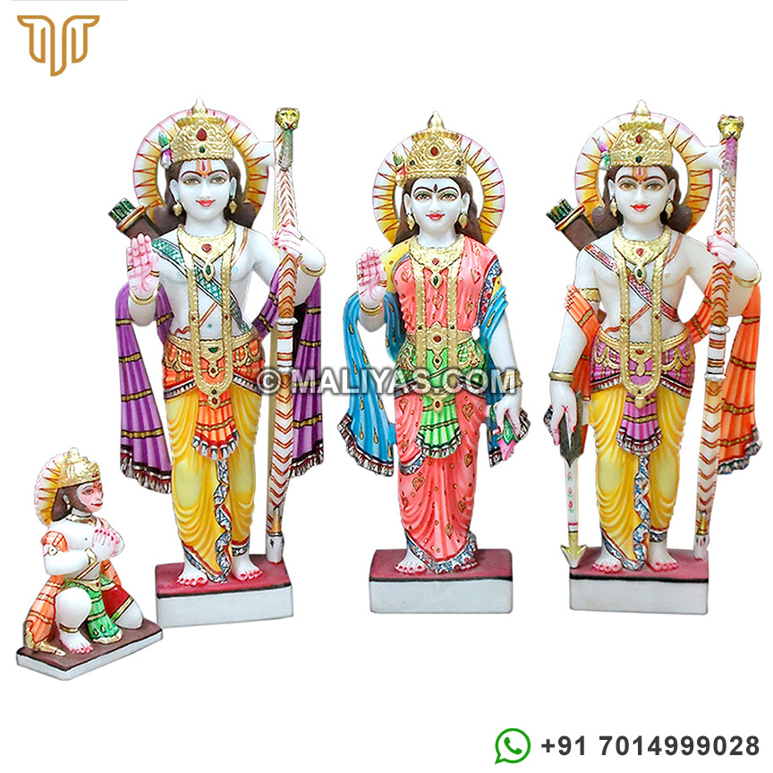 Colourful Ram Darbar Statue Carved out in Marble