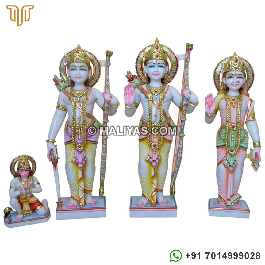 Marble Ram darbar Statue for temple