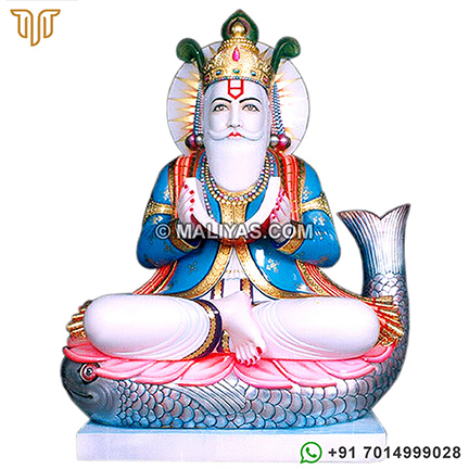 Marble Statues of Lord Jhulelal