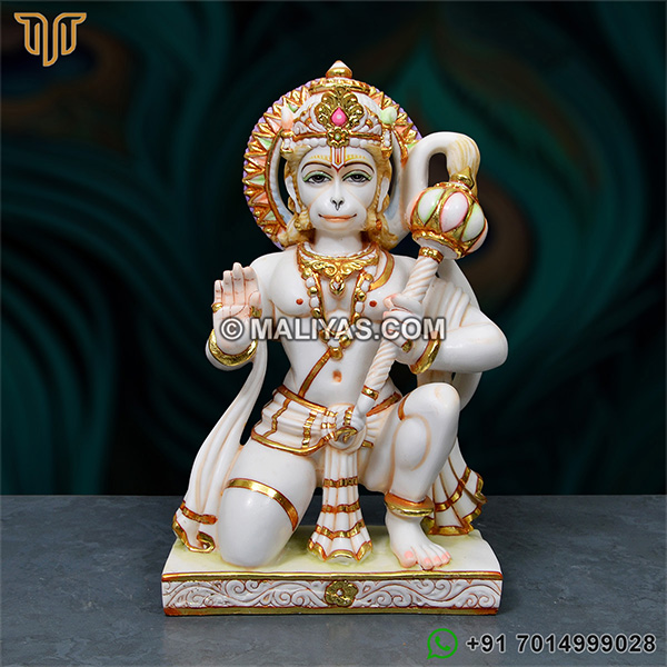 Artificial Marble Hanuman Statue