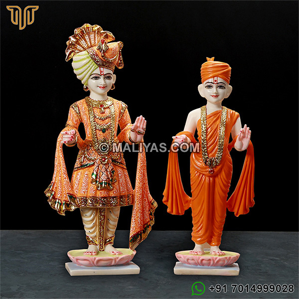 Artificial Marble Swaminarayan Statue