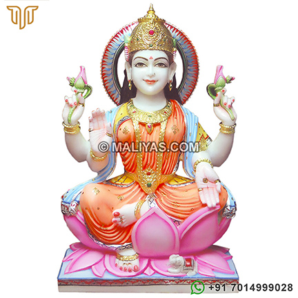 Beautiful Goddess Laxmi ji from Marble for temple
