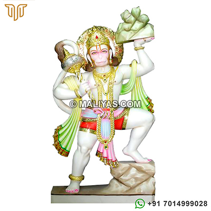 Beautiful Hanuman Statue with painting