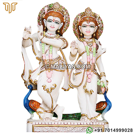 Beautiful Radha Krishna Murthi From Marble