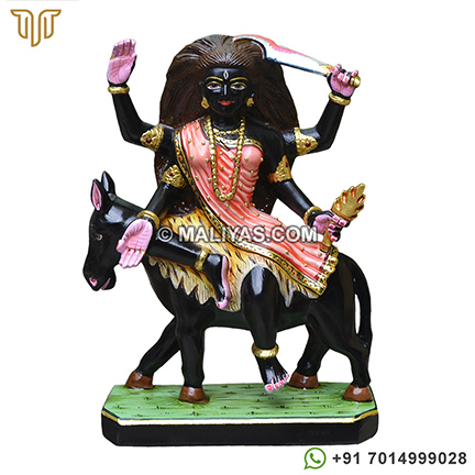 Black Marble Kaalratri Ma Statue