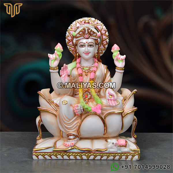 Cultured Marble Laxmi Statues