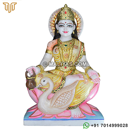 Gayatri Mata Murti from makrana marble statue