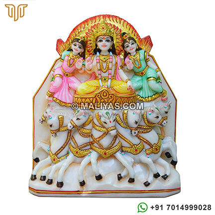 God Surya bhagavan With his Wives