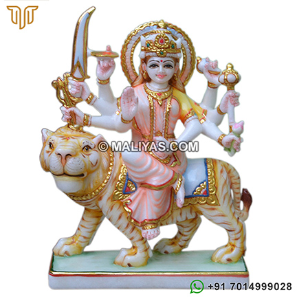 Goddess Durga Hindu marble Statues