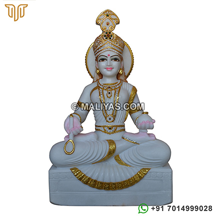 Golden Work Makrana Marble Annapurna Mata Statue