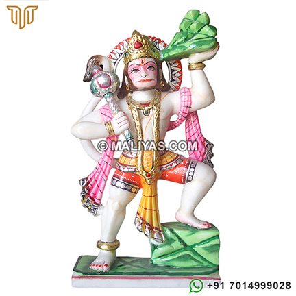 Hanuman statue Carved out in Marble