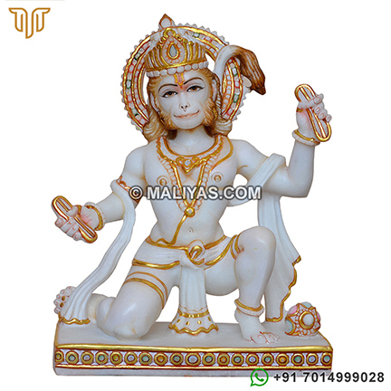 Hanuman statue with Playing Khartal