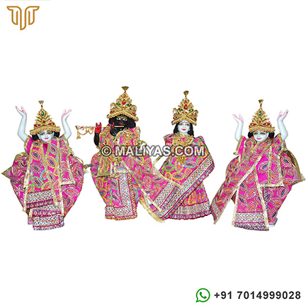 Iskcon Radha Krishna with gaura nitai Statues