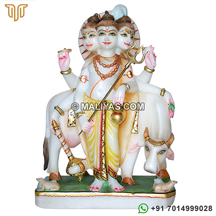 Lord Dattatreya Murti from Marble Stone