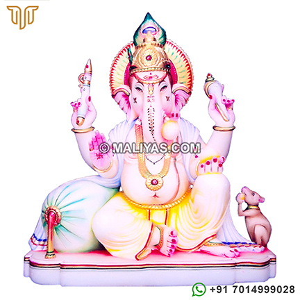 Lord Ganesh Ji Murti from Marble Stone