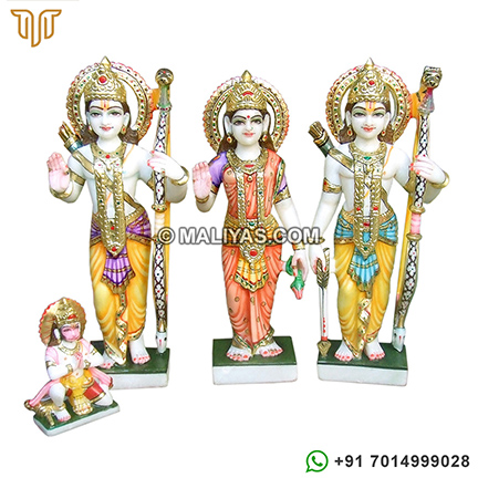 Lord Ram Darbar Murti from Marble Stone