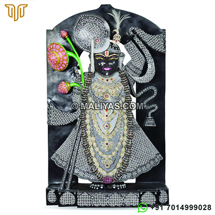 Lord Shrinathji Marble Statue for Sale