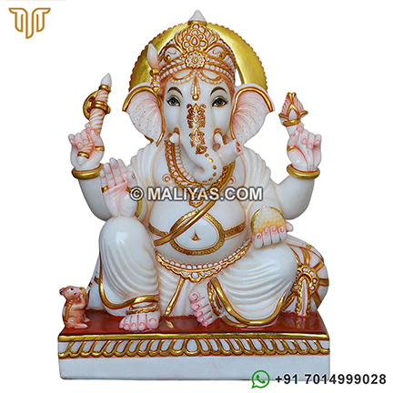 Makrana Marble Ganesh Ji Statue