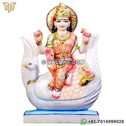 Marble Brahmani Mata Statue