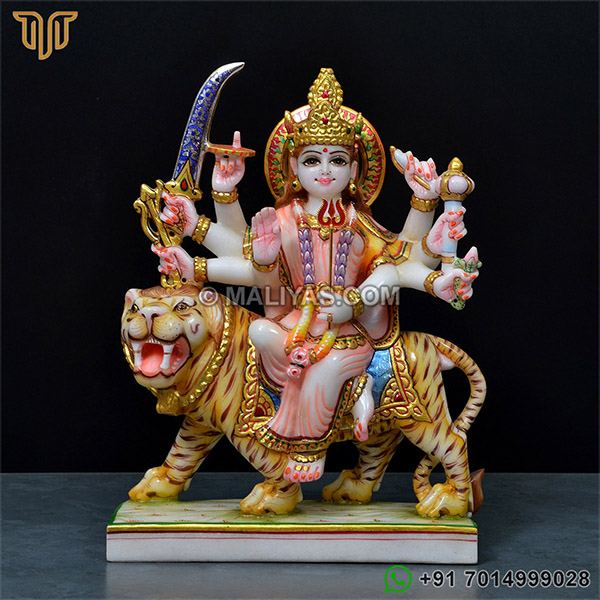 Marble Durga Mata Murti