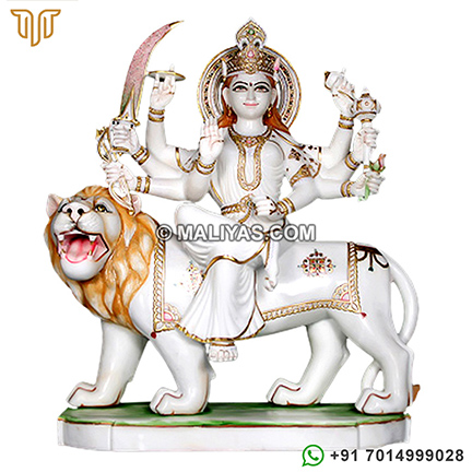Marble Durga Statue