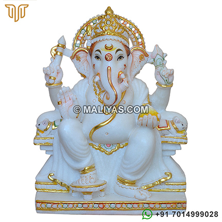 Marble Ganesh Murti Statue
