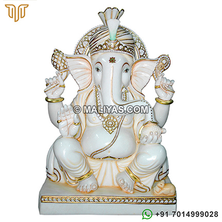 Marble Ganesha Idols Statue