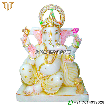 Marble God Ganesha Statue