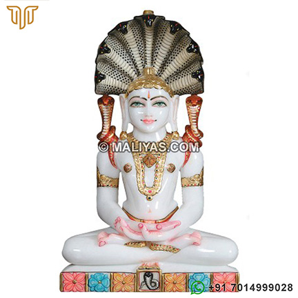 Marble Jain Parasnath Murti for Tempie