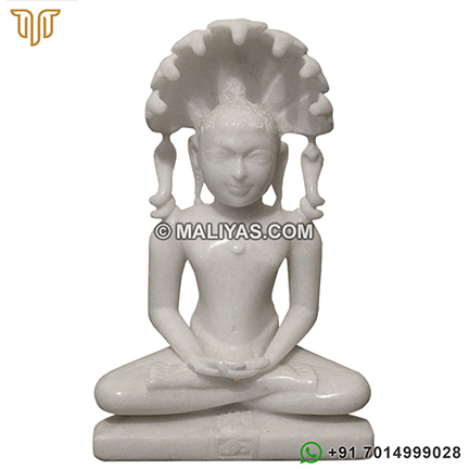 Marble Jain Parasnath Statue
