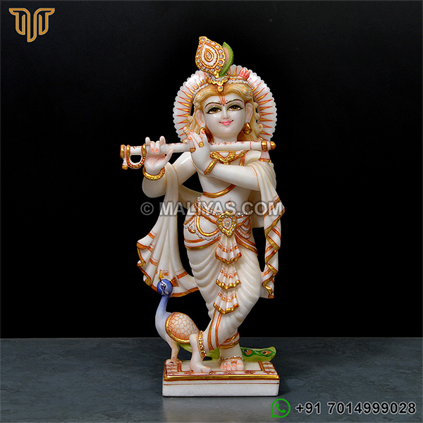 Marble Krishna Moorti