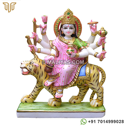 Marble Kushmanda Mata Statue