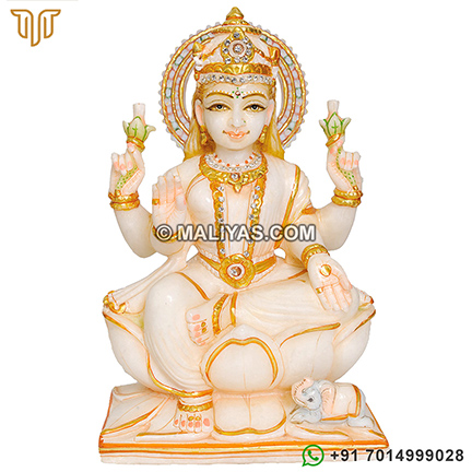 Marble Laxmi Maa Statue