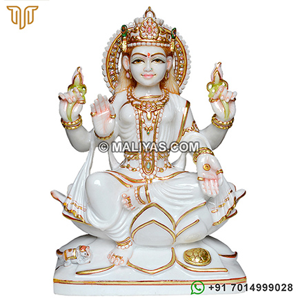 Marble Laxmi Maa Statue