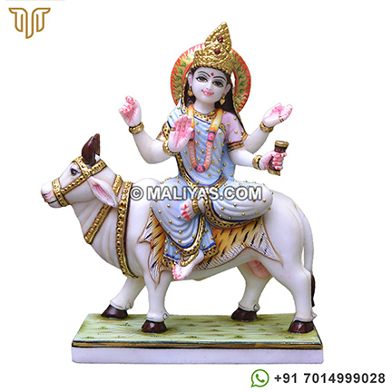 Marble Mahagauri Mata Statue