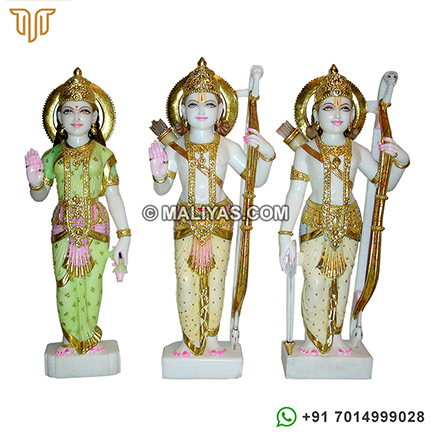 Marble Ram Parivar statue 