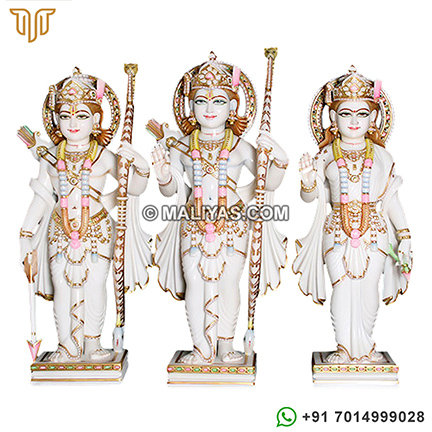 Marble Ram Sita Laxman Statue