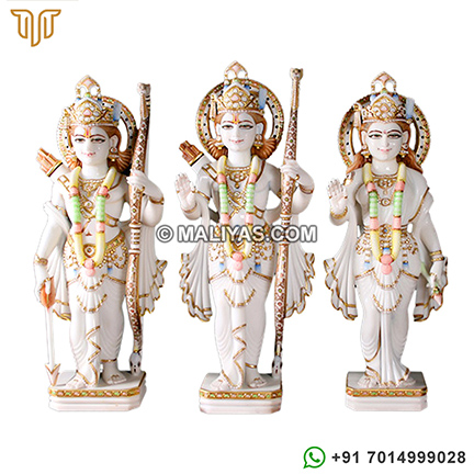 Marble Ram darbar Statue for temple