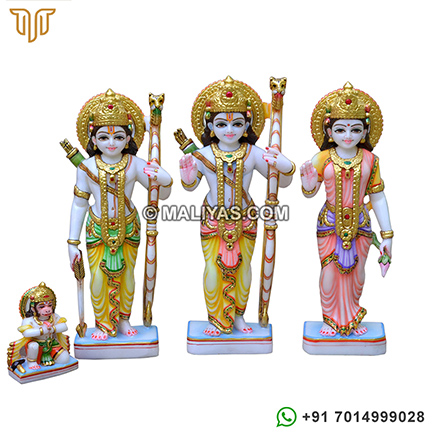 Marble Ram darbar Statue for temple