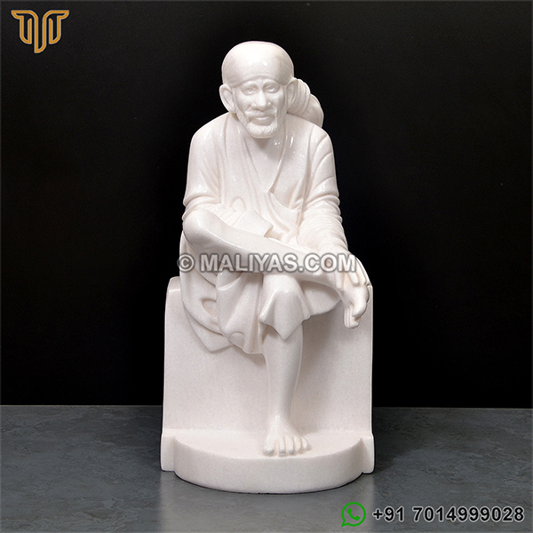 Marble Sai Baba Murti In Marble Stone