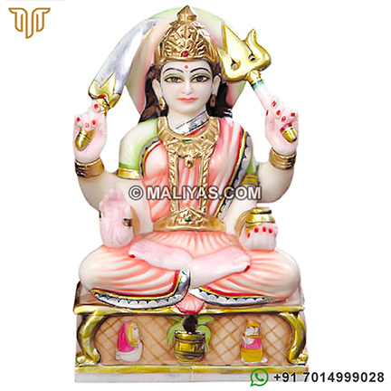 Marble Santoshi maa statue