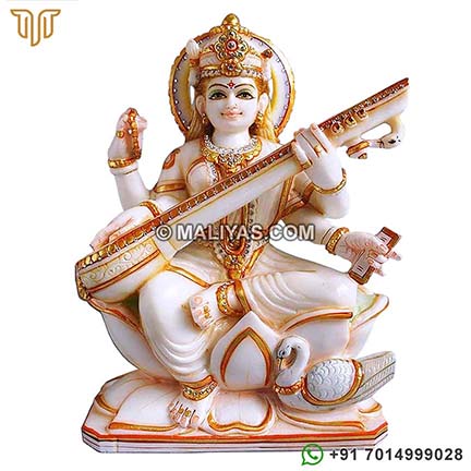 Marble Saraswati Murti