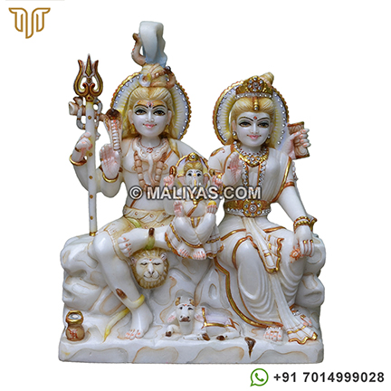 Marble Shiv Parvati Statue Exporter