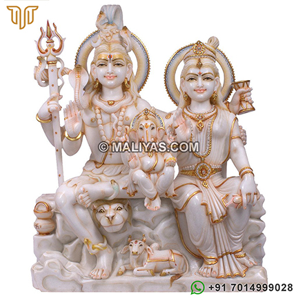 Marble Shiv Parvati Statues Exporter