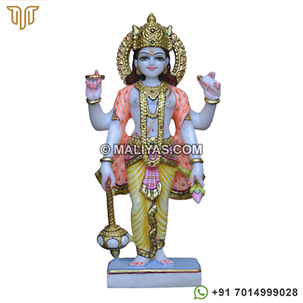 Marble Statues of God Narayan