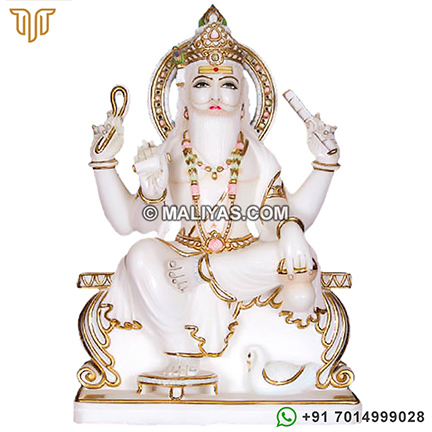 Marble Statues of Lord Vishwakarma ji