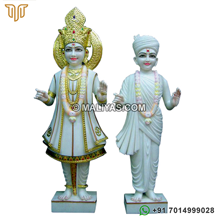 Marble Swaminarayan and Gunatitanand Swami Murti