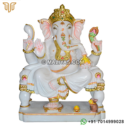 Marble ganesh idol jaipur